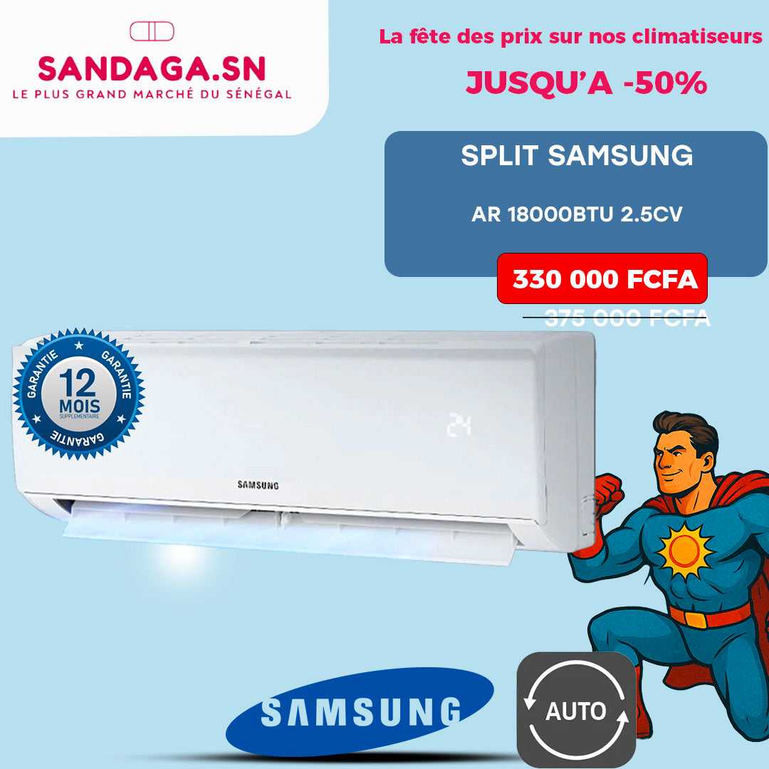 SPLIT SAMSUNG AR 18000BTU 2.5CV MAX AR18CRHGAWKN