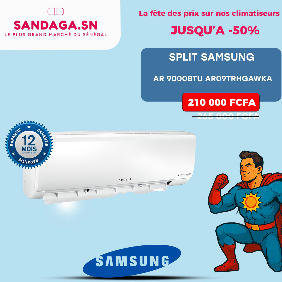 SPLIT SAMSUNG AR 9000BTU AR09TRHGAWKA