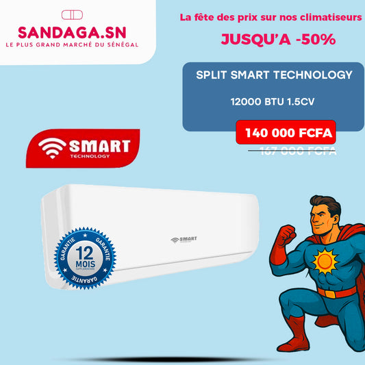 SPLIT SMART TECHNOLOGY 12000BTU GAZ 410