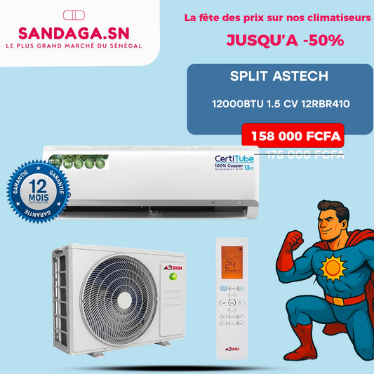 SPLIT ASTECH 12000BTU 1.5 CV 12RBR410
