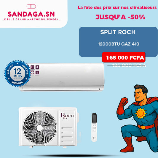 SPLIT ROCH 12000BTU GAZ 410