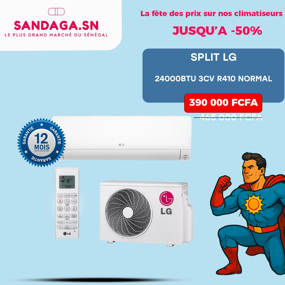 SPLIT LG 24000BTU 3CV R410 NORMAL